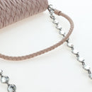 Miu Miu Matelasse Chain Shoulder Bag Leather 2way Pink Silver Auth 206389M-8