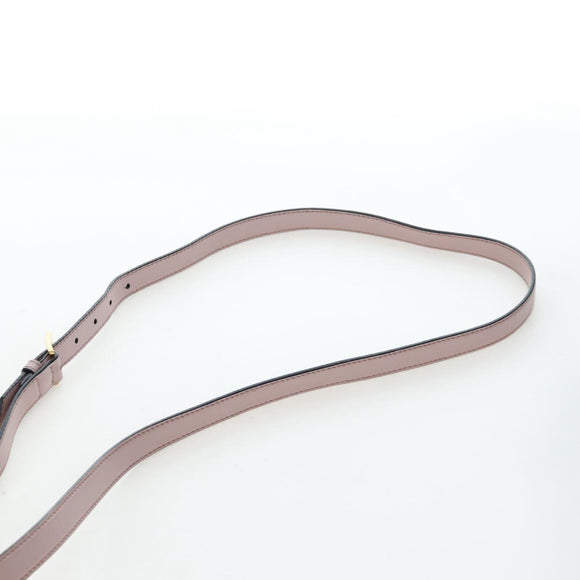 Miu Miu Shoulder Bag Leather Pink Gold Auth 206391M