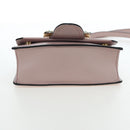 Miu Miu Shoulder Bag Leather Pink Gold Auth 206391M-5