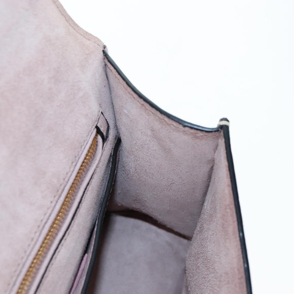 Miu Miu Shoulder Bag Leather Pink Gold Auth 206391M