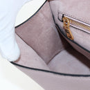 Miu Miu Shoulder Bag Leather Pink Gold Auth 206391M-29
