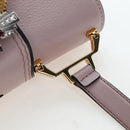 Miu Miu Shoulder Bag Leather Pink Gold Auth 206391M-14