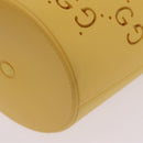 GUCCI Hand Bag Rubber Yellow 723051 Auth 206393M-14