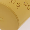 GUCCI Hand Bag Rubber Yellow 723051 Auth 206393M-16