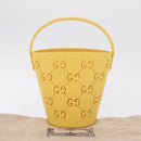 GUCCI Hand Bag Rubber Yellow 723051 Auth 206393M-12