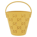 GUCCI Hand Bag Rubber Yellow 723051 Auth 206393M-13