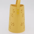 GUCCI Hand Bag Rubber Yellow 723051 Auth 206393M-3