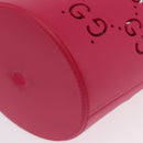 GUCCI Hand Bag Rubber Pink 723051 Auth 206394M-14