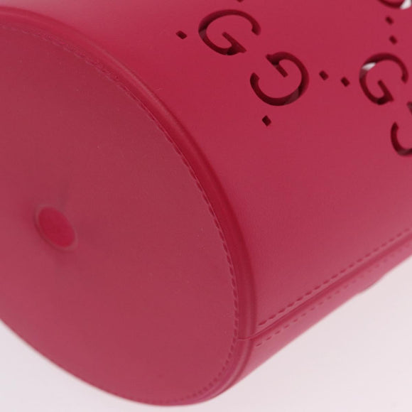 GUCCI Hand Bag Rubber Pink 723051 Auth 206394M