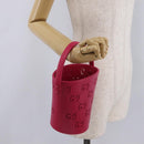 GUCCI Hand Bag Rubber Pink 723051 Auth 206394M-19