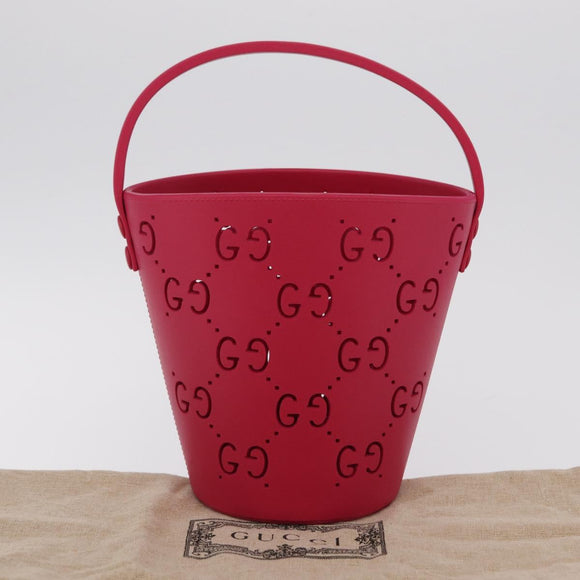 GUCCI Hand Bag Rubber Pink 723051 Auth 206394M