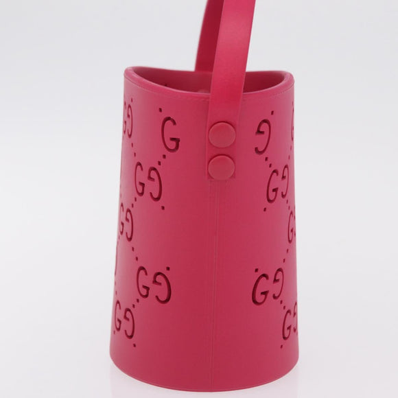 GUCCI Hand Bag Rubber Pink 723051 Auth 206394M