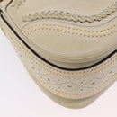 GUCCI New Bamboo Hand Bag Leather 2way Ivory Gold 263970 Auth 206395M-19