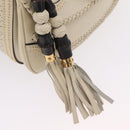 GUCCI New Bamboo Hand Bag Leather 2way Ivory Gold 263970 Auth 206395M-22
