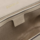 GUCCI New Bamboo Hand Bag Leather 2way Ivory Gold 263970 Auth 206395M-28