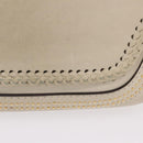 GUCCI New Bamboo Hand Bag Leather 2way Ivory Gold 263970 Auth 206395M-3