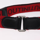 Christian Louboutin Waist bag Canvas Black Silver Auth 206397M-8