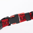 Christian Louboutin Waist bag Canvas Black Silver Auth 206397M-16