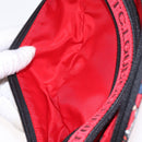 Christian Louboutin Waist bag Canvas Black Silver Auth 206397M-25