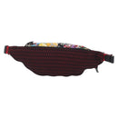 Christian Louboutin Waist bag Canvas Black Silver Auth 206397M-2