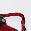 Christian Louboutin Waist bag Canvas Black Silver Auth 206397M-14
