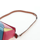 LOEWE Puzzle Bag Small Hand Bag Leather 2way Multicolor Silver Auth 206398SAM-15