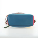 LOEWE Puzzle Bag Small Hand Bag Leather 2way Multicolor Silver Auth 206398SAM-6