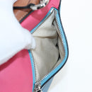 LOEWE Puzzle Bag Small Hand Bag Leather 2way Multicolor Silver Auth 206398SAM-23