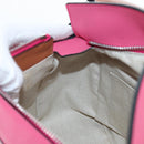 LOEWE Puzzle Bag Small Hand Bag Leather 2way Multicolor Silver Auth 206398SAM-28
