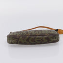 LOUIS VUITTON Monogram Graffiti Pochette Pouch Khaki M92191 LV Auth 206399A-5