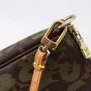 LOUIS VUITTON Monogram Graffiti Pochette Pouch Khaki M92191 LV Auth 206399A-19