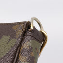 LOUIS VUITTON Monogram Graffiti Pochette Pouch Khaki M92191 LV Auth 206399A-10