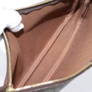 LOUIS VUITTON Monogram Graffiti Pochette Pouch Khaki M92191 LV Auth 206399A-11