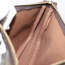 LOUIS VUITTON Monogram Graffiti Pochette Pouch Khaki M92191 LV Auth 206399A-22