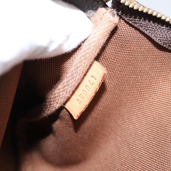 LOUIS VUITTON Monogram Graffiti Pochette Pouch Khaki M92191 LV Auth 206399A
