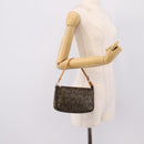 LOUIS VUITTON Monogram Graffiti Pochette Pouch Khaki M92191 LV Auth 206399A-23