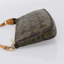 LOUIS VUITTON Monogram Graffiti Pochette Pouch Khaki M92191 LV Auth 206399A-3