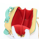 CHANEL CC Filigree Vanity Chain Bag Caviar Skin Multicolor Gold CC Auth 206403SM-25