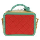 CHANEL CC Filigree Vanity Chain Bag Caviar Skin Multicolor Gold CC Auth 206403SM-2