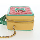 CHANEL CC Filigree Vanity Chain Bag Caviar Skin Multicolor Gold CC Auth 206403SM-3