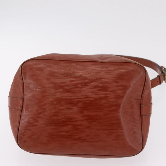 LOUIS VUITTON Epi Petit Noe Shoulder Bag Brown M44103 LV Auth 206410