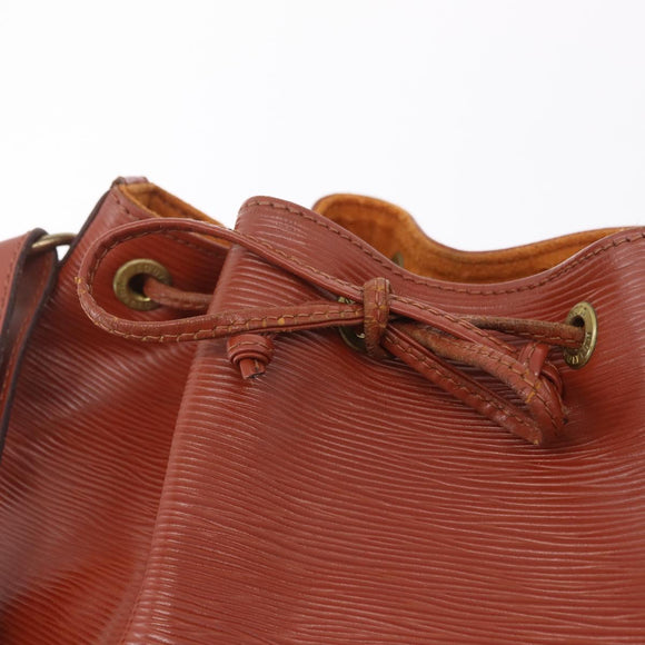 LOUIS VUITTON Epi Petit Noe Shoulder Bag Brown M44103 LV Auth 206410
