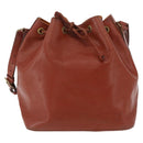 LOUIS VUITTON Epi Petit Noe Shoulder Bag Brown M44103 LV Auth 206410-13