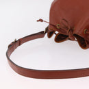 LOUIS VUITTON Epi Petit Noe Shoulder Bag Brown M44103 LV Auth 206410-8