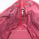 Christian Dior Canage Tote Bag Coated Canvas Red Silver Auth 206412-25