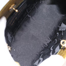 Salvatore Ferragamo Croco Embossed Hand Bag Leather 2way Green Gold Auth 206415-11