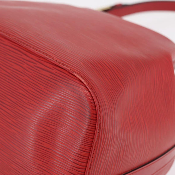 LOUIS VUITTON Epi Petit Noe Shoulder Bag Red M44107 LV Auth 206418A