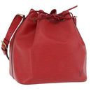 LOUIS VUITTON Epi Petit Noe Shoulder Bag Red M44107 LV Auth 206418A-1