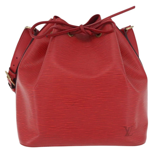 LOUIS VUITTON Epi Petit Noe Shoulder Bag Red M44107 LV Auth 206418A