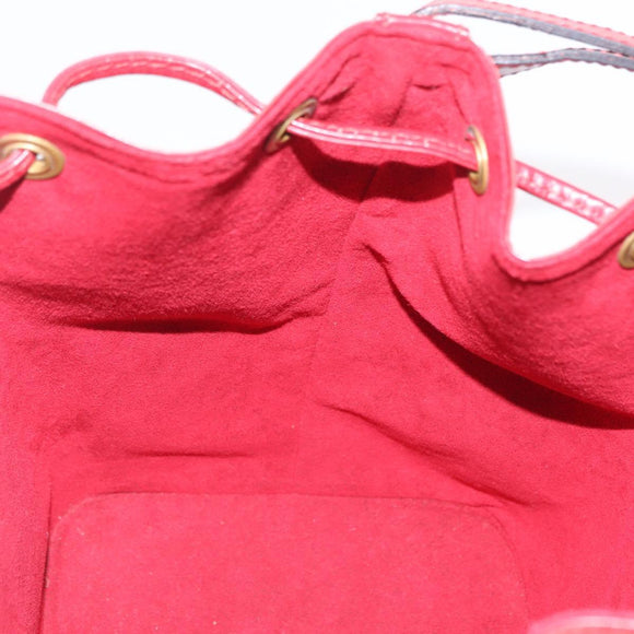 LOUIS VUITTON Epi Petit Noe Shoulder Bag Red M44107 LV Auth 206418A